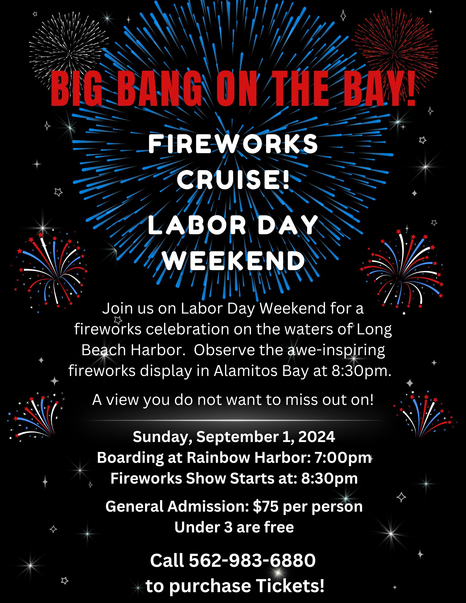 Labor Day Weekend Fireworks Cruise from LONG BEACH